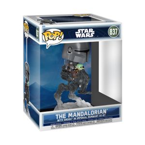 Funko Pop! Rides Deluxe The Mandalorian & Grogu in AT-RT